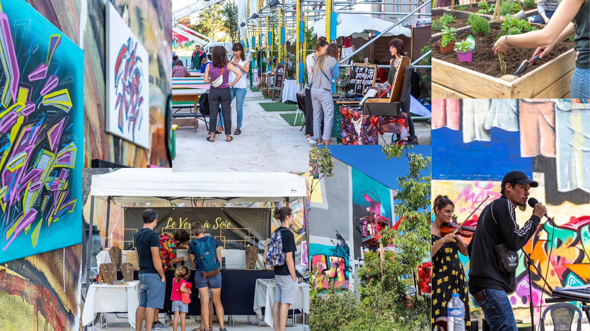 Collage photos Place Commune